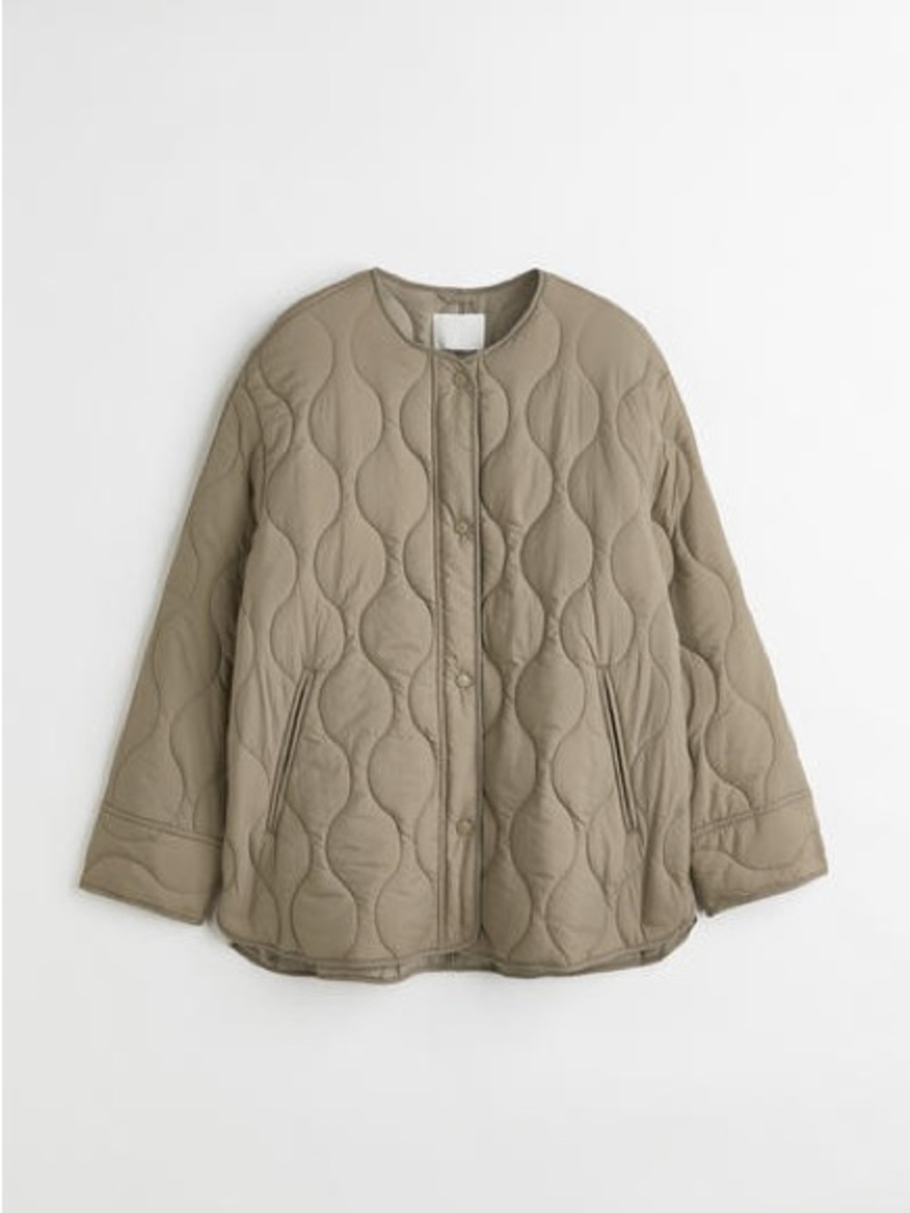 H&M women’s quilted jacket green small
